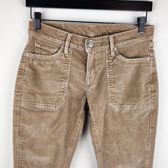 Levi's Surplus Skinny Low Rise White Tab Corduroy Pants Tan sz 27 - Picture 3 of 13